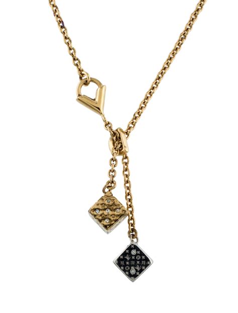 Louis Vuitton necklace dice